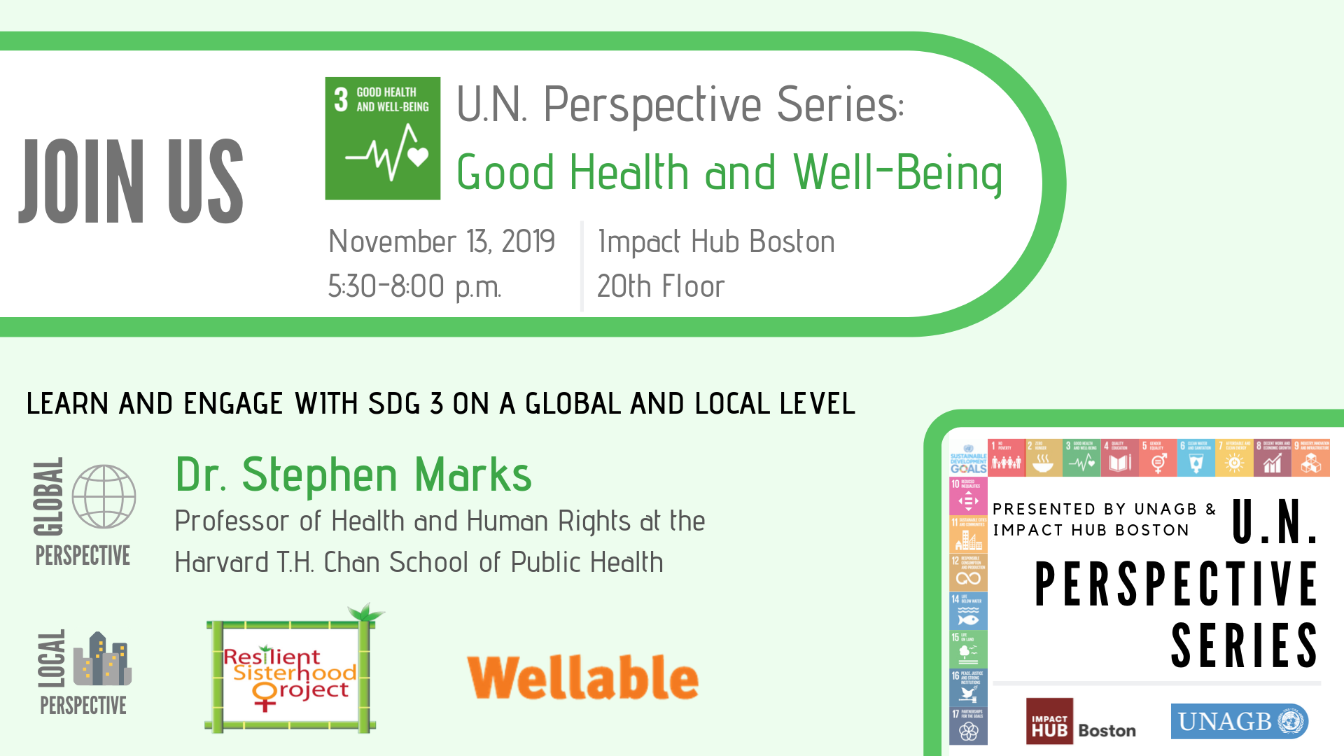 UN Perspective Series: Good Health and Well-Being