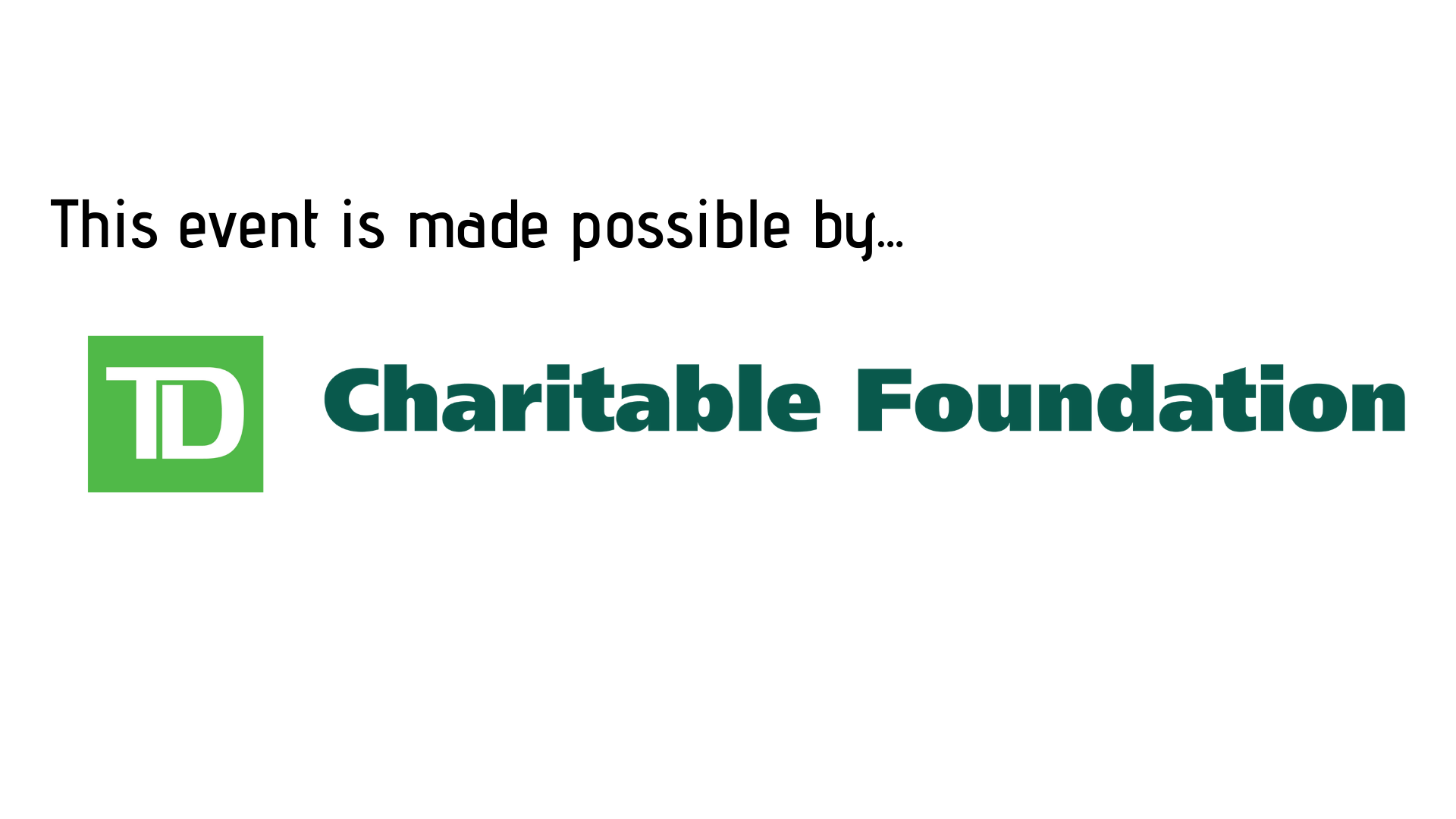 The TD Charitable Foundation